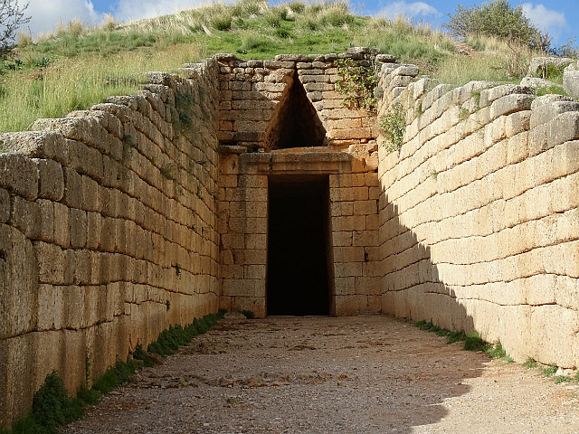 Entrance to Treasury of Atreus, a beehive tomb