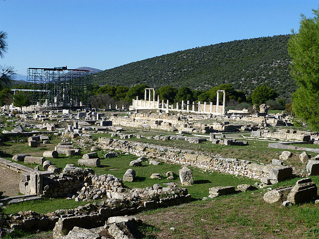 Pillars of the Abaton where patients slept