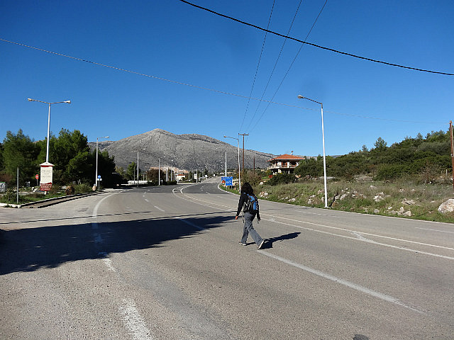 Walking back to Ligurio from Epidaurus