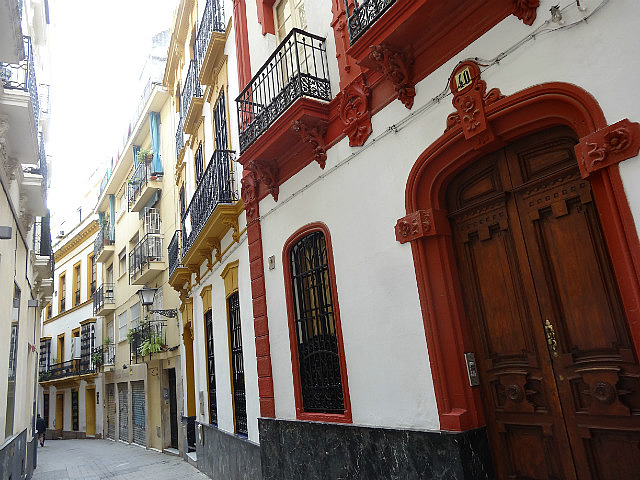 One of Seville's several narrow streets