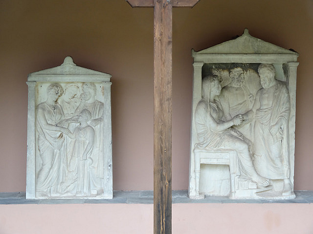 Keramikos - Grave Relief with hand-shaking motif