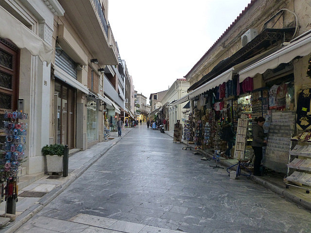 Plaka neighbourhood street, Athens