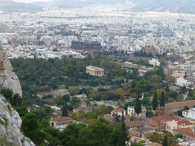 Ancient Agora from the Parthenon