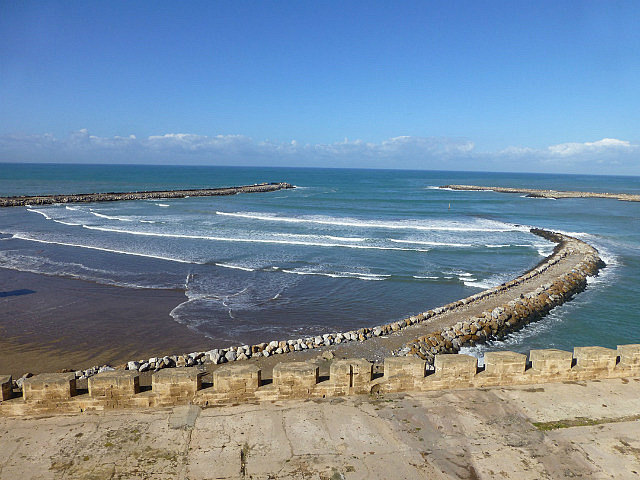Atlantic Ocean view from Rabat Kasbah