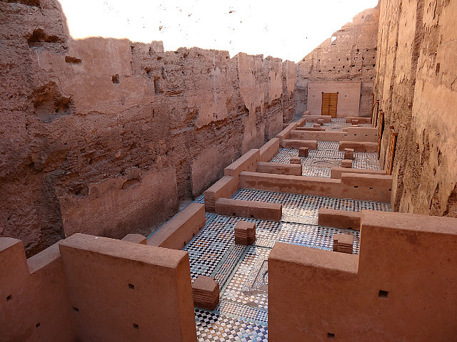 Baadi Palace - excavated mosaic flors