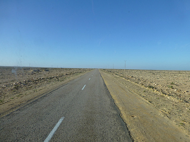 Coastal desert highway, Western Sahara