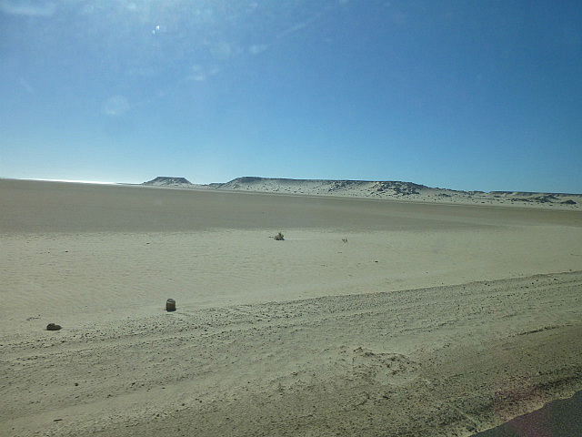 On the Dakhla peninsula looking east at the bay