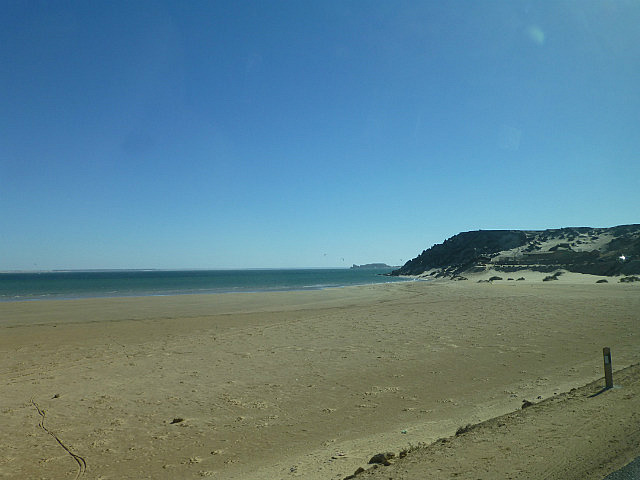 The bay separating Dakhla from the mainland