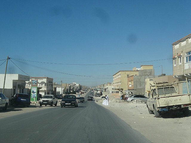 Street in the city center, Nouadhibou
