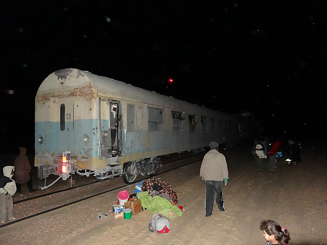 The lone passenger car on the Iron Ore Train