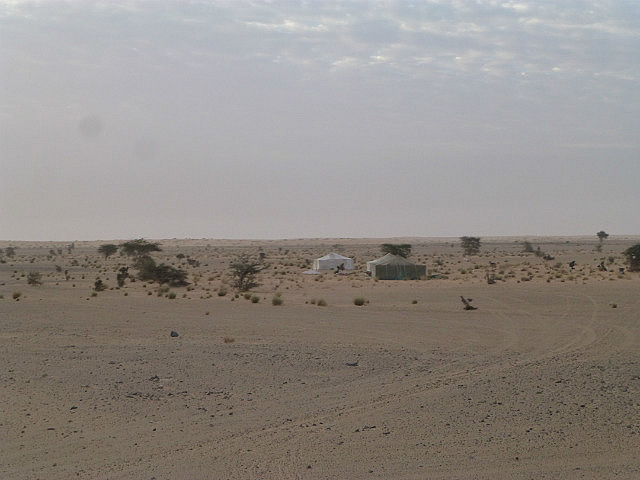 Camp sites along the railway track