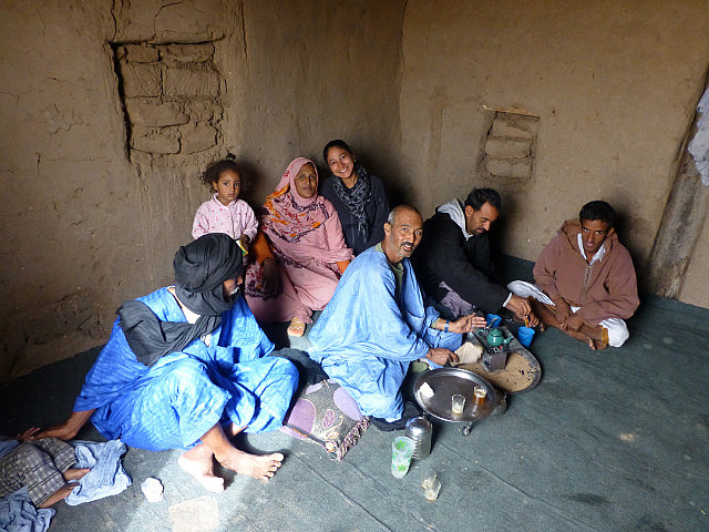 Mauritanian tea making ritual