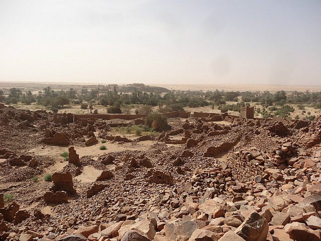 Crumbling ruins of the ancient town