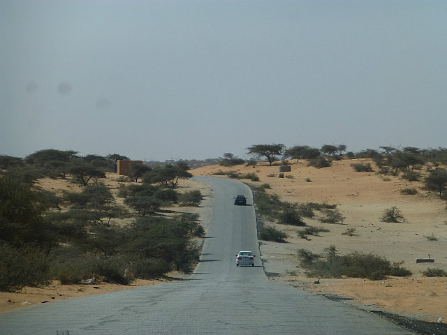 Road from Nouakchott to the border at Rosso