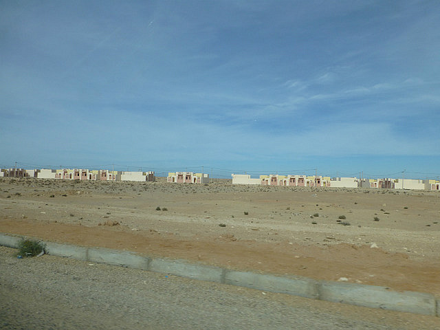 Town along highway, Western Sahara