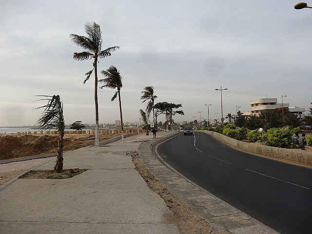 Dakar promenade by the ocean