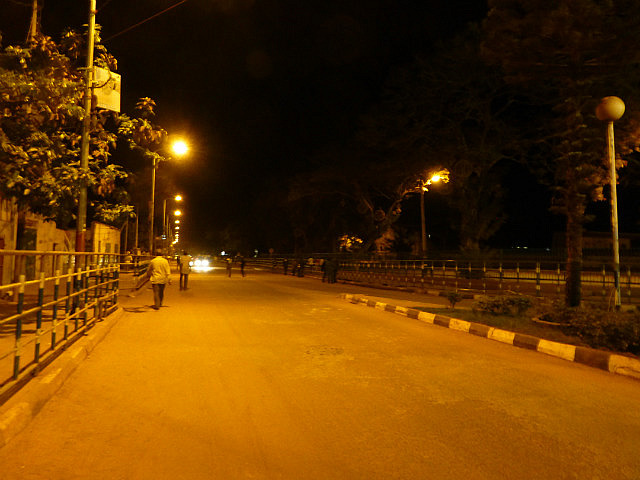 July 22nd drive, the main road, at night 