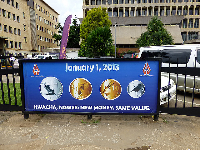 2013 brings a change in value of the Kwacha