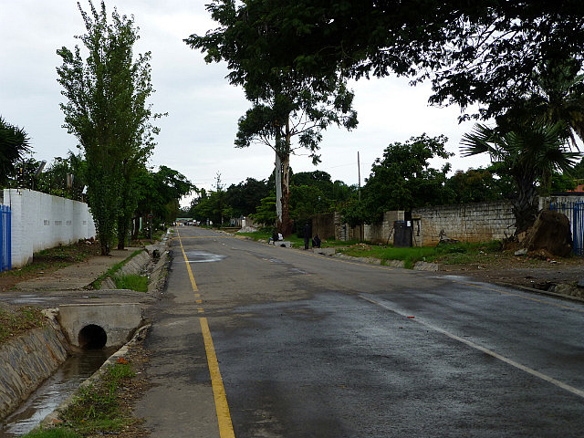 Quiet residential road, Lusaka