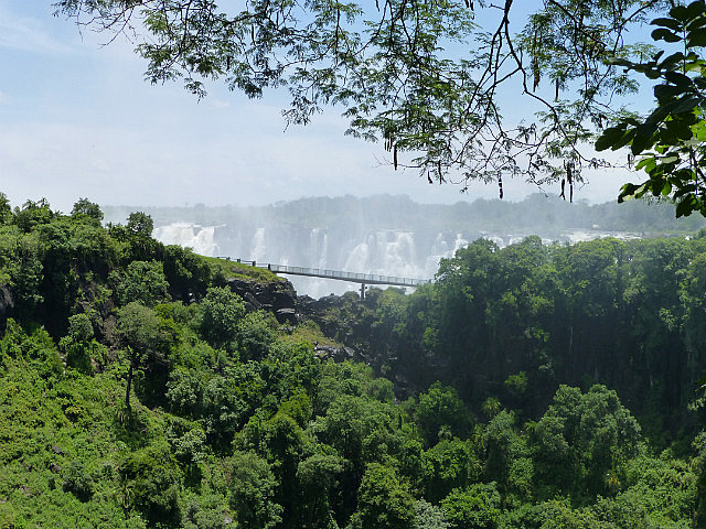 Vic Falls and Knife Edge bridge from trail