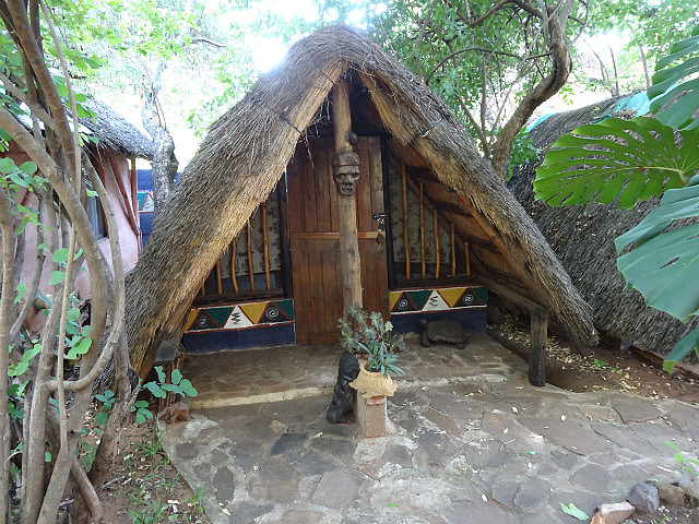 A-Frame hut room at Vic Falls Backpackers