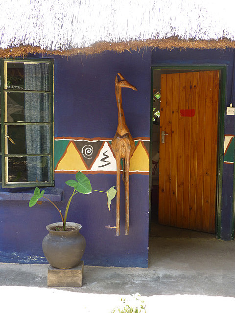 Themed decoration, Vic Falls Backpackers