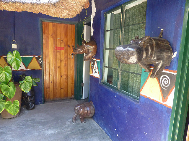 Themed decoration, Vic Falls Backpackers