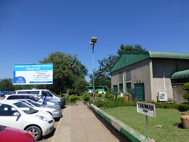 Zambia Border Post at Victoria Falls