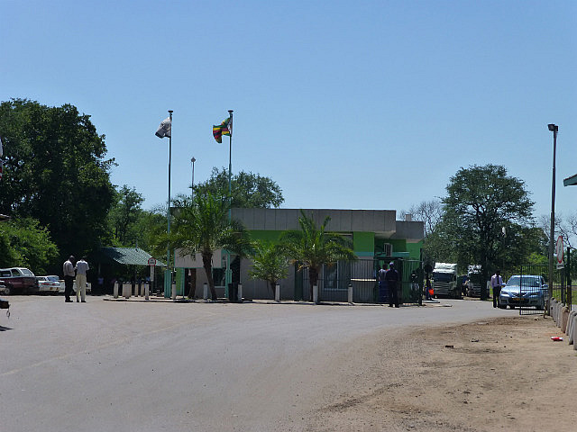 Zimbabwe Border Post across the bridge