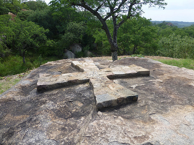 Stone Dominican Cross, placed by early missionary 