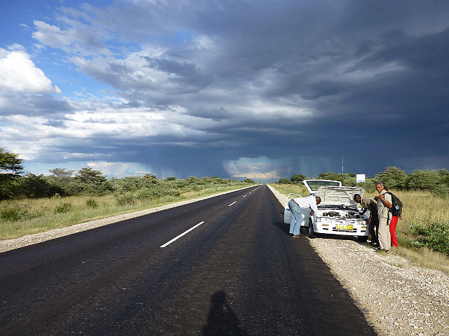 Vehicle breakdown on the way to Gobabis