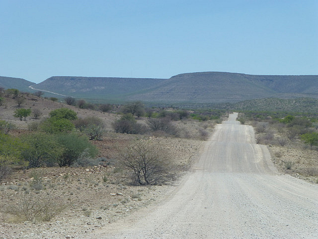 Gravel road through Damaraland