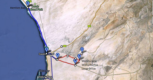 Moonscape - Welwitschia Drive Map