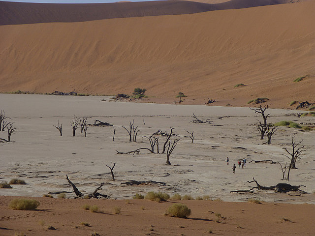 Descending into the floor of Deadvlei