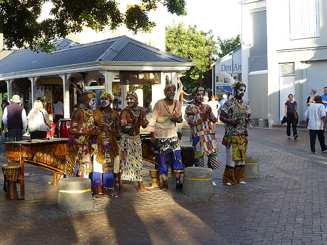 Zulu performers at the V&A Waterfront
