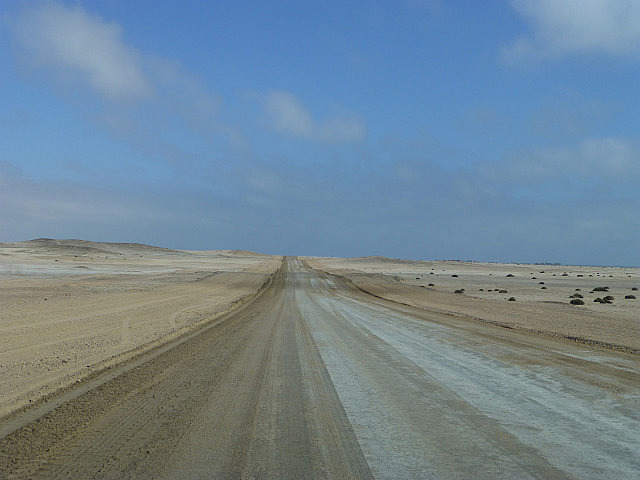 Salt road from Cape Cross to Henties Bay