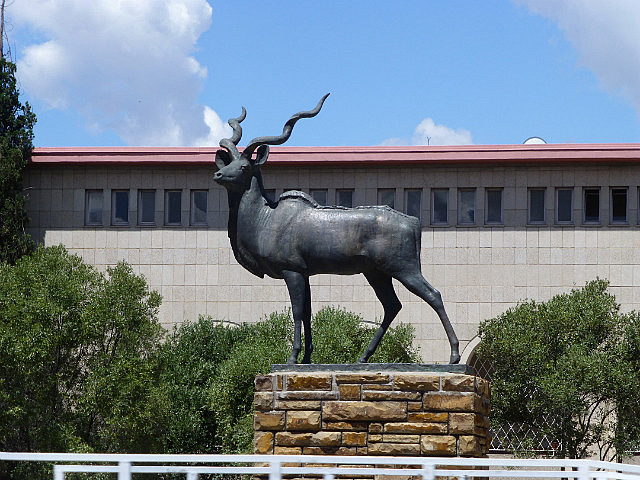 Iconic kudu statue 