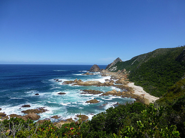 View of the coast from the trail