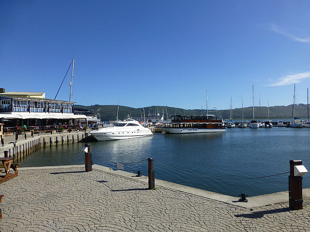 Yacht at Knysna waterfront