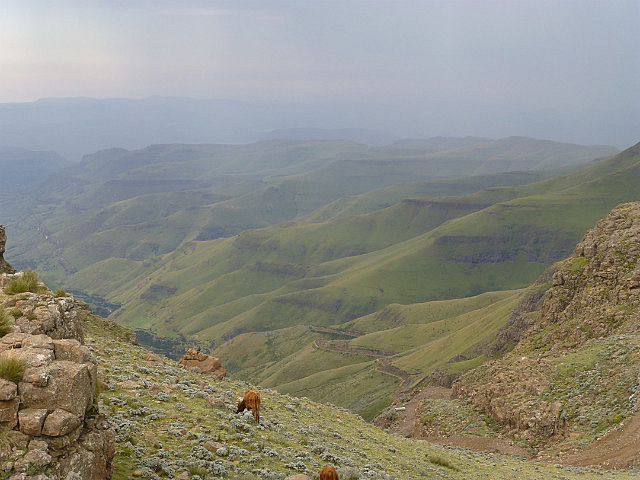 View into South Africa from top of pass