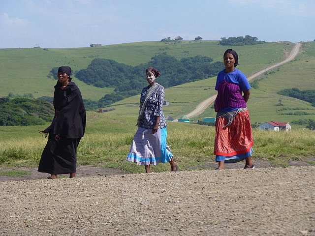 Xhosa women use red clay as sunscreen