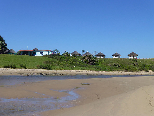 Bulungula Lodge from the beach
