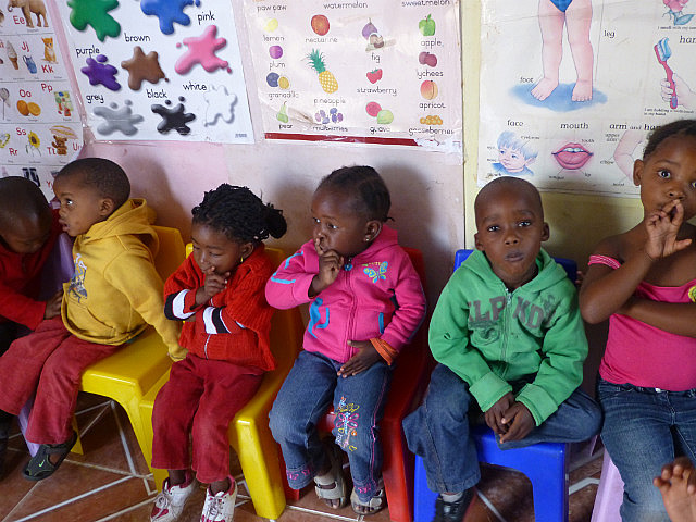 Children at Soweto daycare
