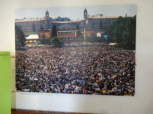 Photograph from Mandela's inauguration in 1994