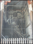 One of two guardian statues at Nandai-mon