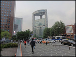 The distinctive Jongno Tower building