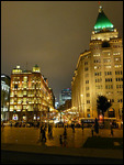 Nanjing Road, Historic Peace Hotel on the right