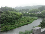 Lush landscape but no signs of rain letting up.