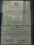 Something tells us this is a spurious UNESCO cert!