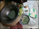 Tea varieties for tasting at Hongcun village.